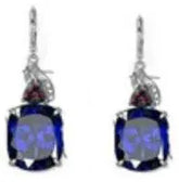 Sterling Silver Semi Mount Earrings Setting Cushion CU 9X7mm - Syzjewelry